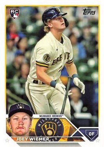 #US245 Joey Wiemer - Milwaukee Brewers - 2023 Topps Update Baseball