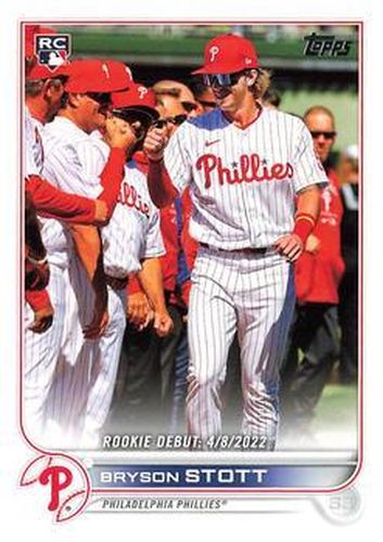 #US255 Bryson Stott - Philadelphia Phillies - 2022 Topps Update Baseball