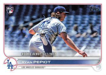 #US258 Ryan Pepiot - Los Angeles Dodgers - 2022 Topps Update Baseball