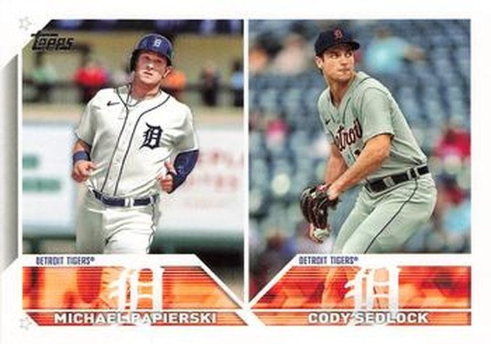 #US262 Michael Papierski / Cody Sedlock - Detroit Tigers - 2023 Topps Update Baseball