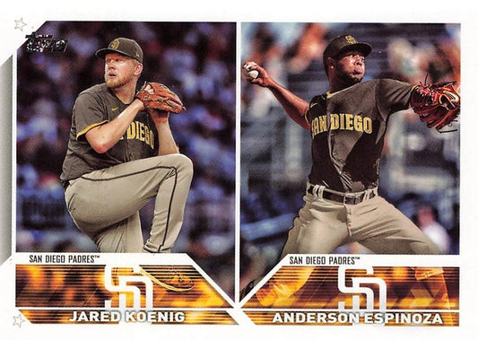 #US265 Jared Koenig / Anderson Espinoza - San Diego Padres - 2023 Topps Update Baseball