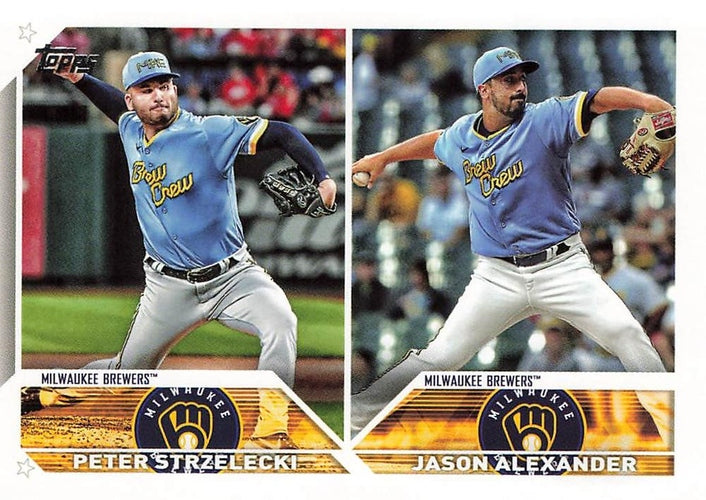 #US287 Peter Strzelecki / Jason Alexander - Milwaukee Brewers - 2023 Topps Update Baseball