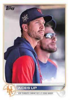 #US288 Aces Up Max Scherzer / Jacob deGrom - New York Mets - 2022 Topps Update Baseball
