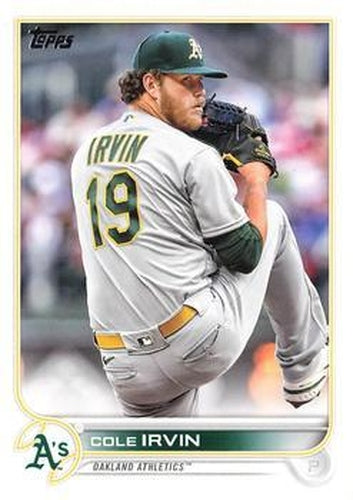 #US292 Cole Irvin - Oakland Athletics - 2022 Topps Update Baseball
