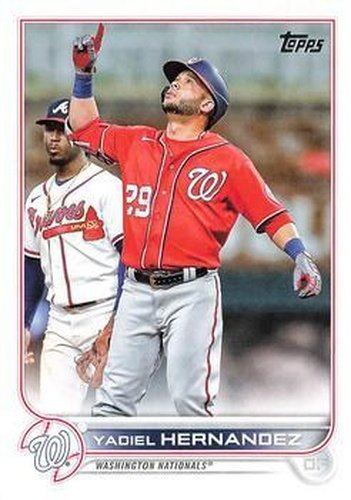 #US293 Yadiel Hernandez - Washington Nationals - 2022 Topps Update Baseball