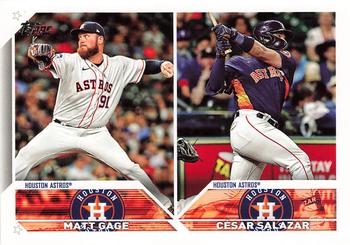 #US318 Matt Gage / César Salazar - Houston Astros - 2023 Topps Update Baseball