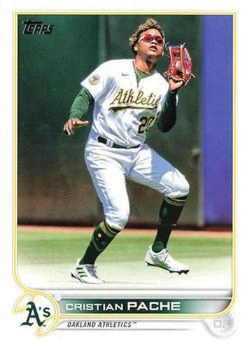 #US328 Cristian Pache - Oakland Athletics - 2022 Topps Update Baseball