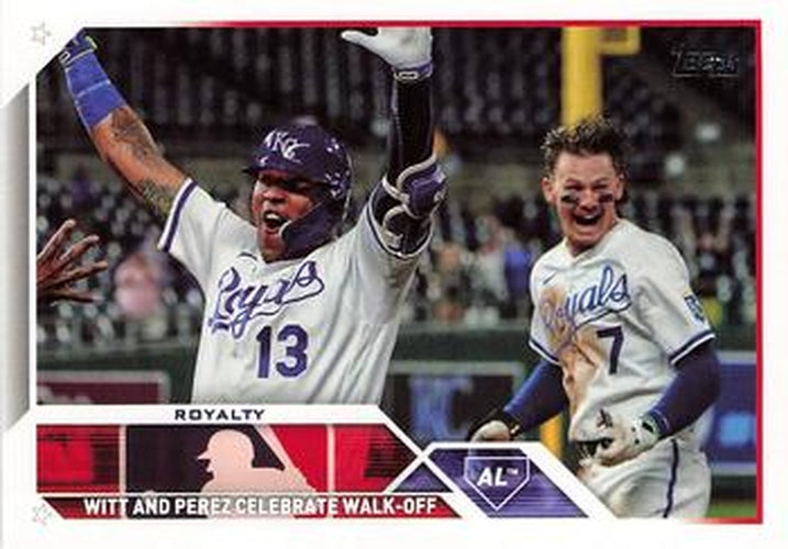 #US36 Royalty Salvador Perez / Bobby Witt Jr. - Kansas City Royals - 2023 Topps Update Baseball