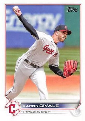 #US49 Aaron Civale - Cleveland Guardians - 2022 Topps Update Baseball