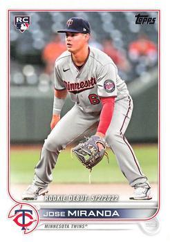 #US5 Jose Miranda - Minnesota Twins - 2022 Topps Update Baseball