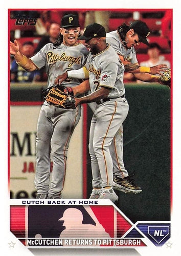 #US69 Cutch Back at Home Connor Joe / Andrew McCutchen - Pittsburgh Pirates - 2023 Topps Update Baseball