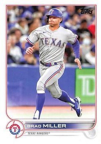 #US91 Brad Miller - Texas Rangers - 2022 Topps Update Baseball