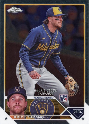 #USC119 Brice Turang - Milwaukee Brewers - 2023 Topps Chrome Update Baseball