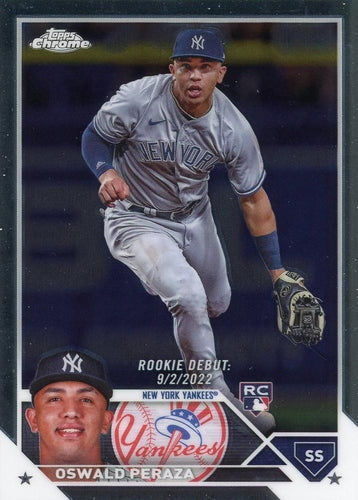 #USC123 Oswald Peraza - New York Yankees - 2023 Topps Chrome Update Baseball