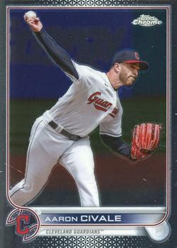 #USC160 Aaron Civale - Cleveland Guardians - 2022 Topps Chrome Update Baseball
