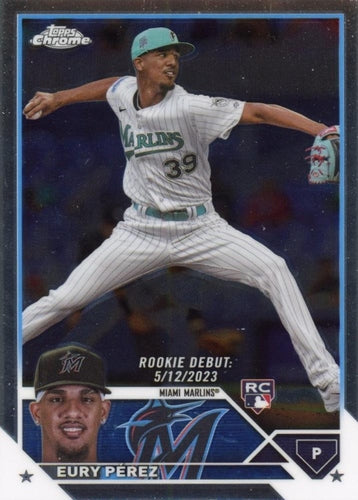 #USC175 Eury Pérez - Miami Marlins - 2023 Topps Chrome Update Baseball