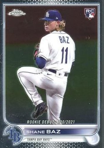 #USC175 Shane Baz - Tampa Bay Rays - 2022 Topps Chrome Update Baseball