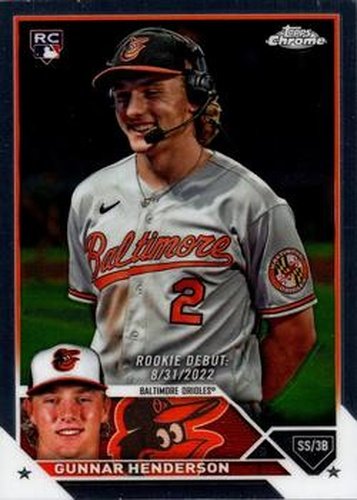 #USC208 Gunnar Henderson - Baltimore Orioles - 2023 Topps Chrome Update Baseball