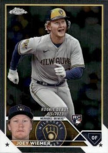 #USC87 Joey Wiemer - Milwaukee Brewers - 2023 Topps Chrome Update Baseball