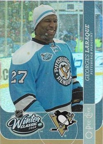 #WC18 Georges Laraque - Pittsburgh Penguins - 2008-09 O-Pee-Chee - Winter Classic Highlights Hockey
