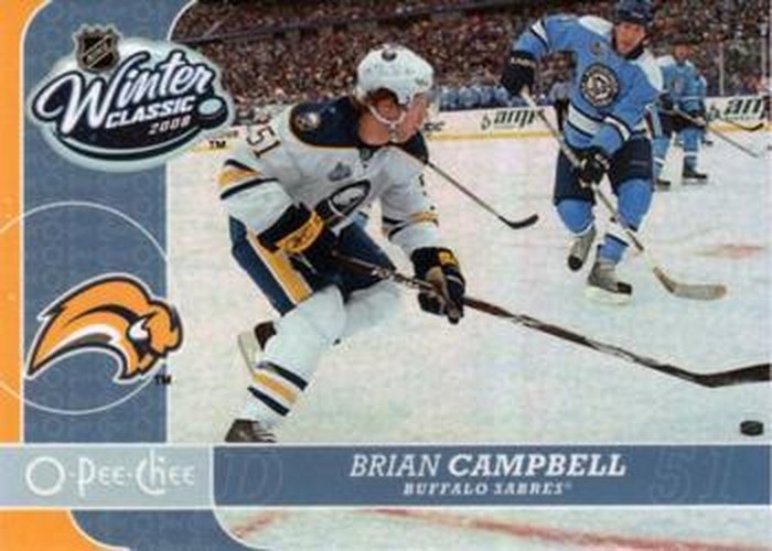 #WC2 Brian Campbell - Buffalo Sabres - 2008-09 O-Pee-Chee - Winter Classic Highlights Hockey