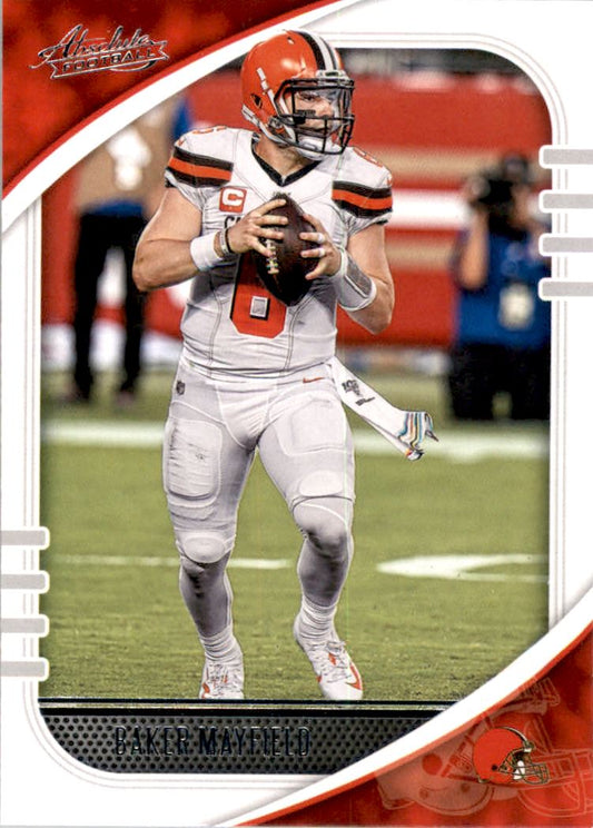 #28 Baker Mayfield - Cleveland Browns - 2020 Panini Absolute Football