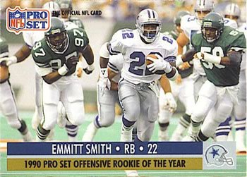 #800 Emmitt Smith - Dallas Cowboys - 1990 Pro Set Football