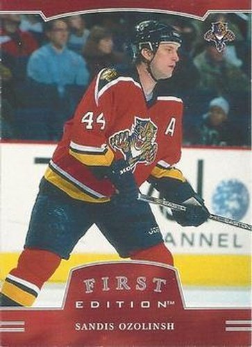 #5 Sandis Ozolinsh - Florida Panthers - 2002-03 Be a Player First Edition Hockey