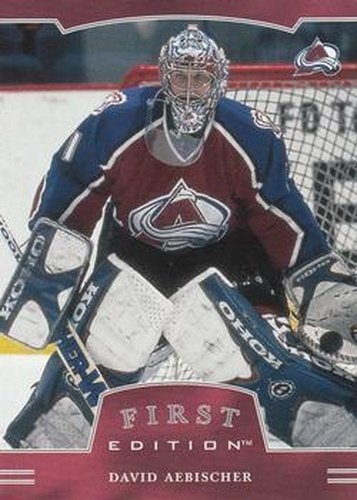 #13 David Aebischer - Colorado Avalanche - 2002-03 Be a Player First Edition Hockey