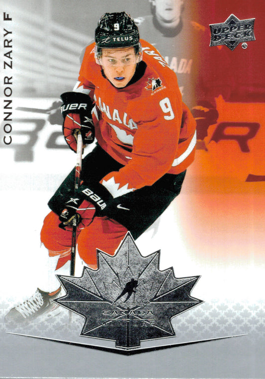 #6 Connor Zary - Canada - 2021-22 Upper Deck Team Canada Juniors Hockey