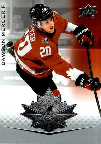 #10 Dawson Mercer - Canada - 2021-22 Upper Deck Team Canada Juniors Hockey
