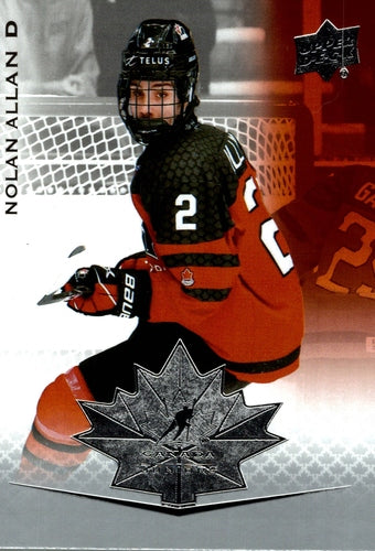#18 Nolan Allan - Canada - 2021-22 Upper Deck Team Canada Juniors Hockey