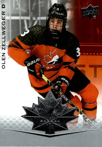 #19 Olen Zellweger - Canada - 2021-22 Upper Deck Team Canada Juniors Hockey