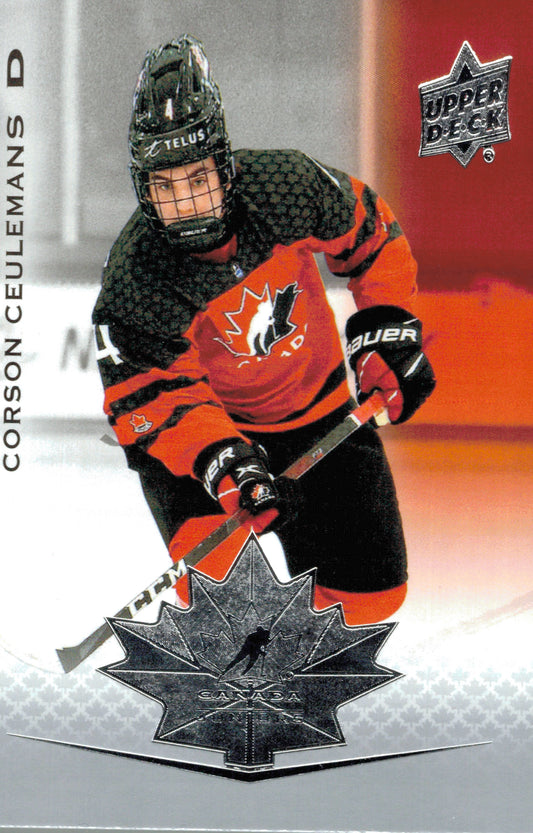 #20 Corson Ceulemans - Canada - 2021-22 Upper Deck Team Canada Juniors Hockey