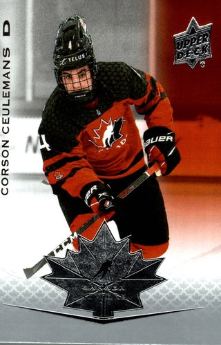 #20 Corson Ceulemans - Canada - 2021-22 Upper Deck Team Canada Juniors Hockey