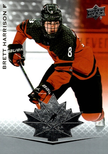 #24 Brett Harrison - Canada - 2021-22 Upper Deck Team Canada Juniors Hockey