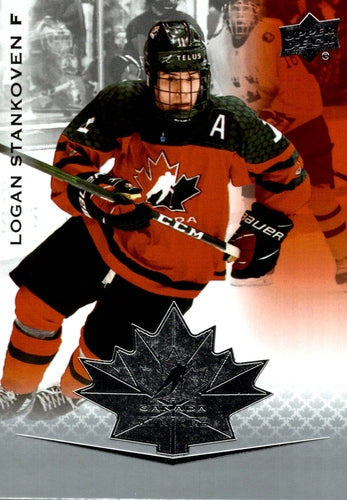#27 Logan Stankoven - Canada - 2021-22 Upper Deck Team Canada Juniors Hockey
