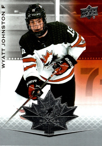 #33 Wyatt Johnston - Canada - 2021-22 Upper Deck Team Canada Juniors Hockey