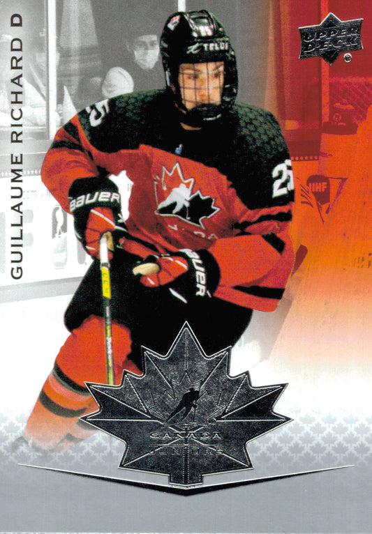 #37 Guillaume Richard - Canada - 2021-22 Upper Deck Team Canada Juniors Hockey