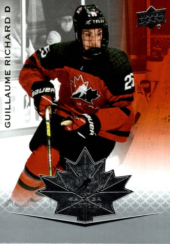 #37 Guillaume Richard - Canada - 2021-22 Upper Deck Team Canada Juniors Hockey