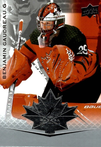 #39 Benjamin Gaudreau - Canada - 2021-22 Upper Deck Team Canada Juniors Hockey