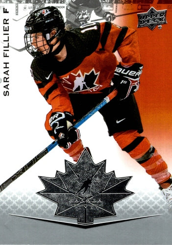 #49 Sarah Fillier - Canada - 2021-22 Upper Deck Team Canada Juniors Hockey
