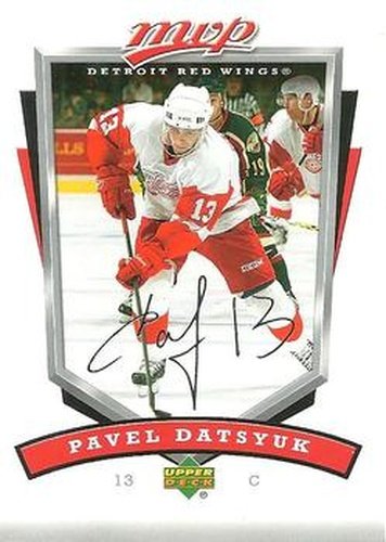 #101 Pavel Datsyuk - Detroit Red Wings - 2006-07 Upper Deck MVP Hockey