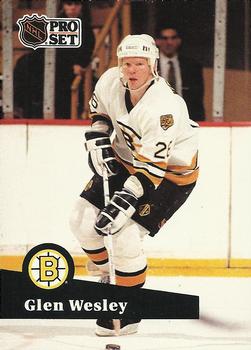 #1 Glen Wesley - 1991-92 Pro Set Hockey