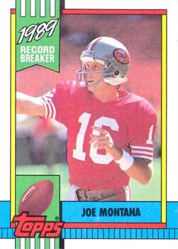 #1 Joe Montana - San Francisco 49ers - 1990 Topps Football