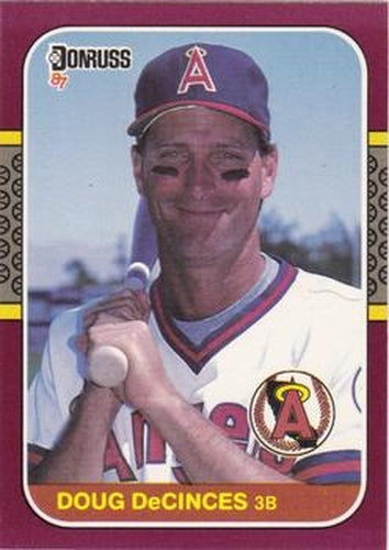 #1 Doug DeCinces - California Angels - 1987 Donruss Opening Day Baseball