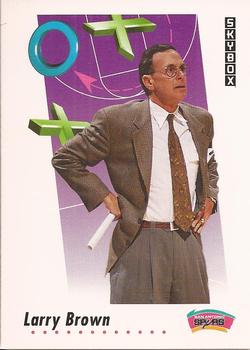 #401 Larry Brown - San Antonio Spurs - 1991-92 SkyBox Basketball