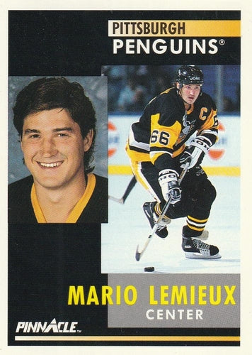 #1 Mario Lemieux - Pittsburgh Penguins - 1991-92 Pinnacle Hockey