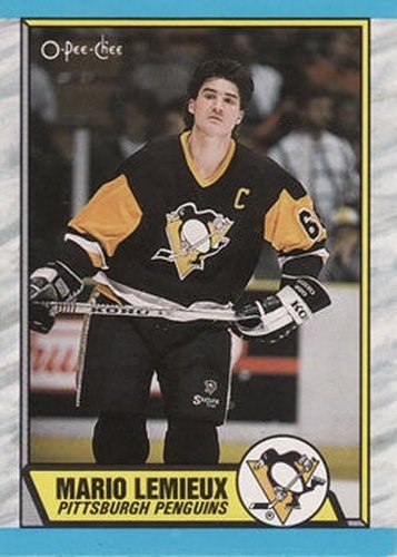 #1 Mario Lemieux - Pittsburgh Penguins - 1989-90 O-Pee-Chee Hockey