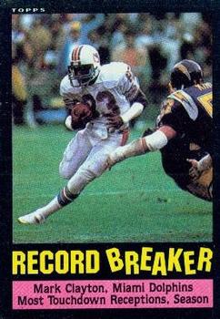 #1 Mark Clayton - Miami Dolphins - 1985 Topps Football